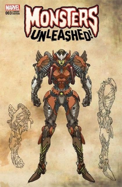 Monsters Unleashed, Vol. 2 #3F Variant Leinil Francis Yu Monster Cover