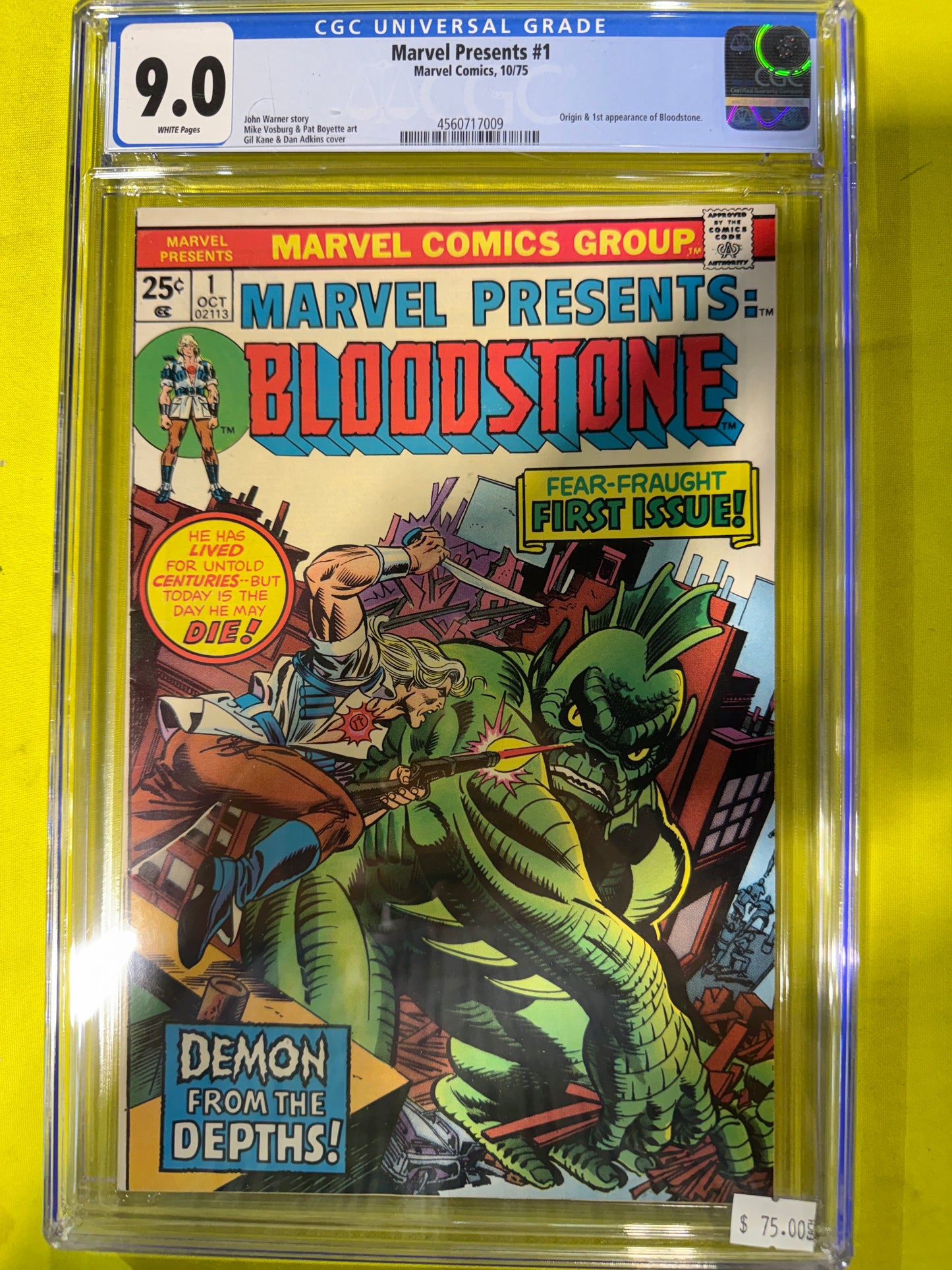 Marvel Presents #1 CGC 9.0