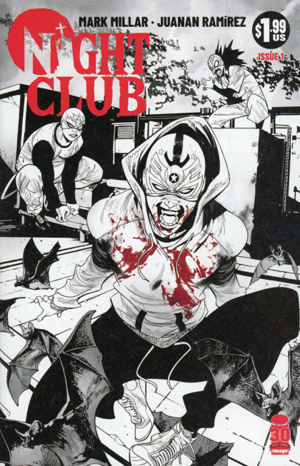 Night Club #1B Juanan Ramirez Black & White Cover