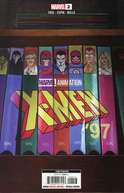 X-Men '97 #2H 3rd Printing Marvel Animation