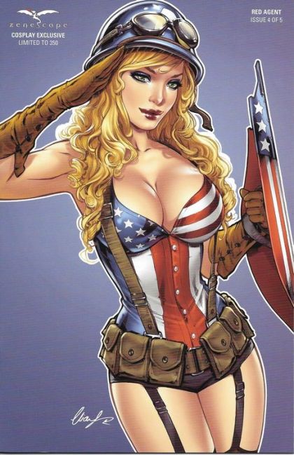 Red Agent #4F Elias Chatzoudis Exclusive Cosplay Variant (Ltd. 350)