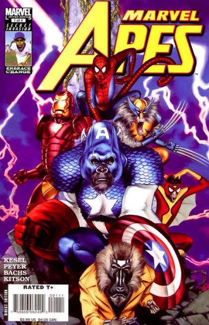Marvel Apes #1A Regular John Watson Cover