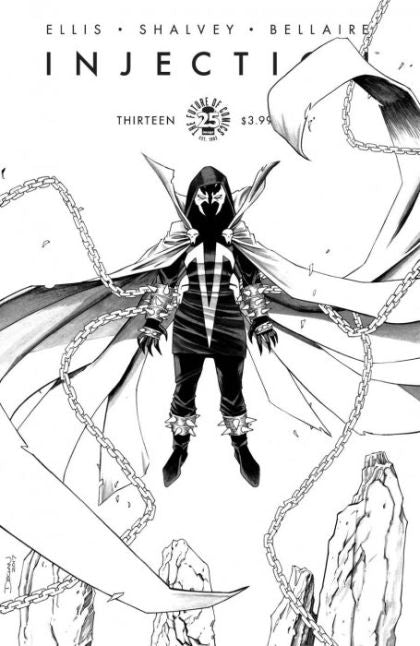 Injection #13D Variant Declan Shalvey Spawn Month Black & White Cover