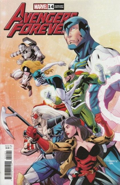Avengers Forever, Vol. 2 #14B Logan Lubera 1990s Avengers Assemble Connecting Cover