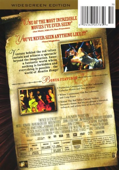 Moulin Rouge! (2001) Special Edition - DVD