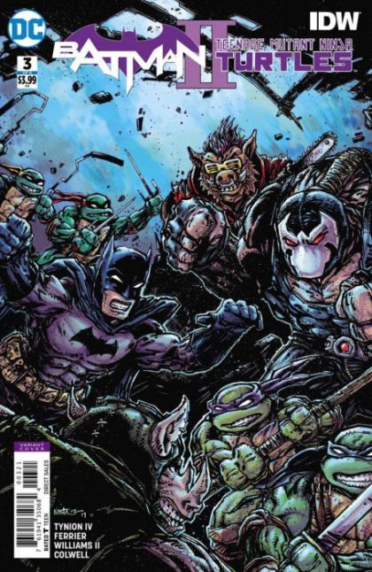 Batman / Teenage Mutant Ninja Turtles II #3B Variant Kevin Eastman Cover