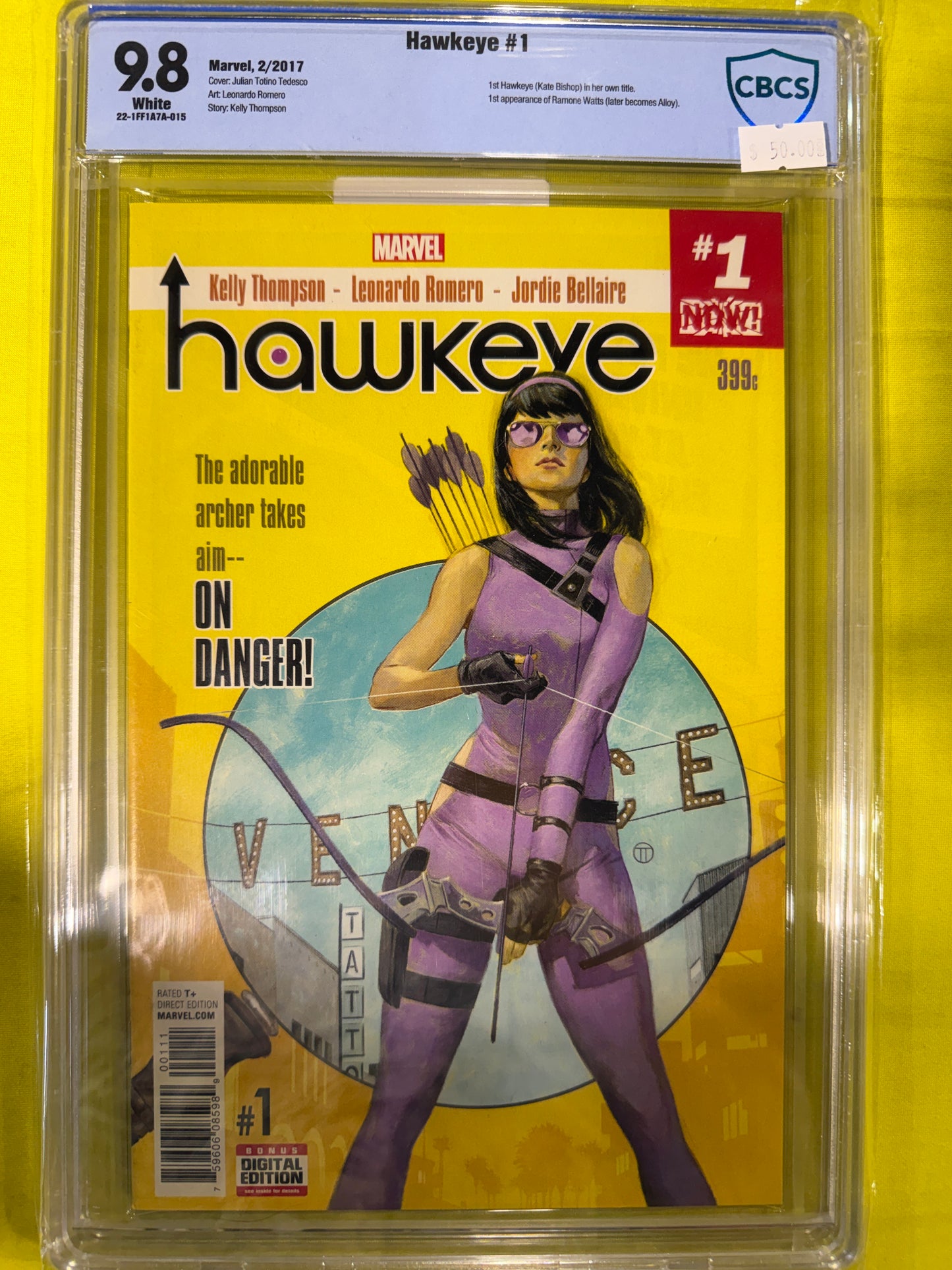 Hawkeye #1 CBCS 9.8
