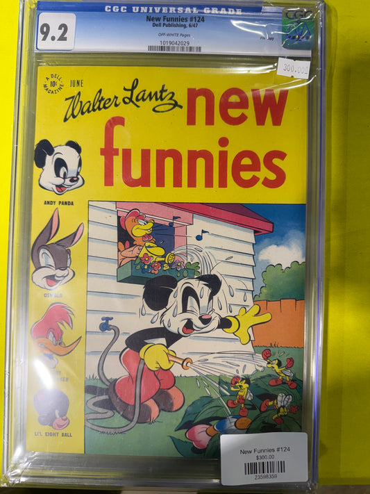 New Funnies #124 CGC 9.2
