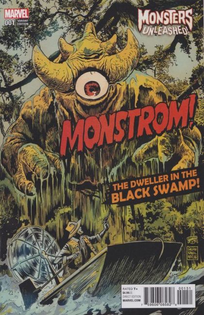 Monsters Unleashed, Vol. 2 #1E Variant Francesco Francavilla 1950s Movie Poster Cover