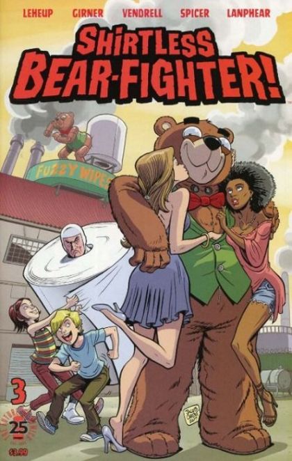 Shirtless Bear-Fighter! #3C Variant Jacob Chabot Cover