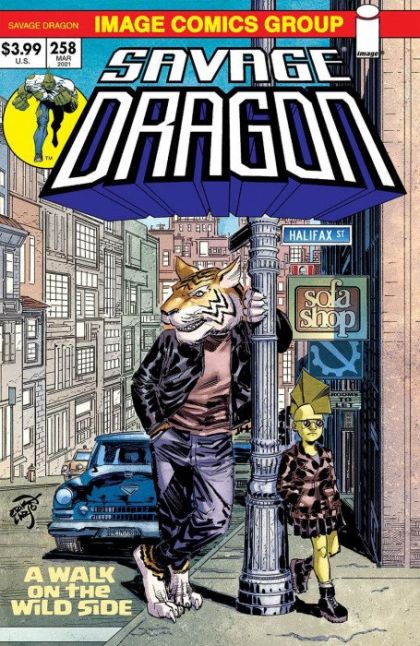 Savage Dragon, Vol. 2 #258B Variant Erik Larsen Retro 1970s Trade Dress Cover