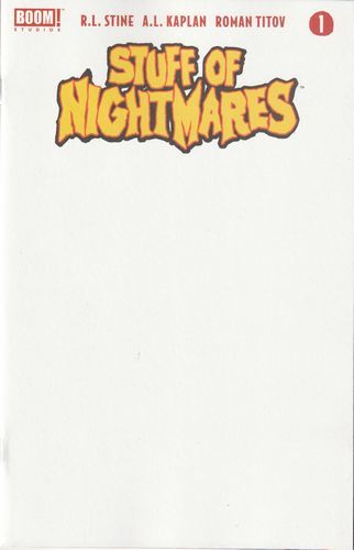 Stuff of Nightmares #1E Blank Cover Variant