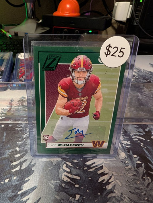 Luke McCaffrey RC Autograph