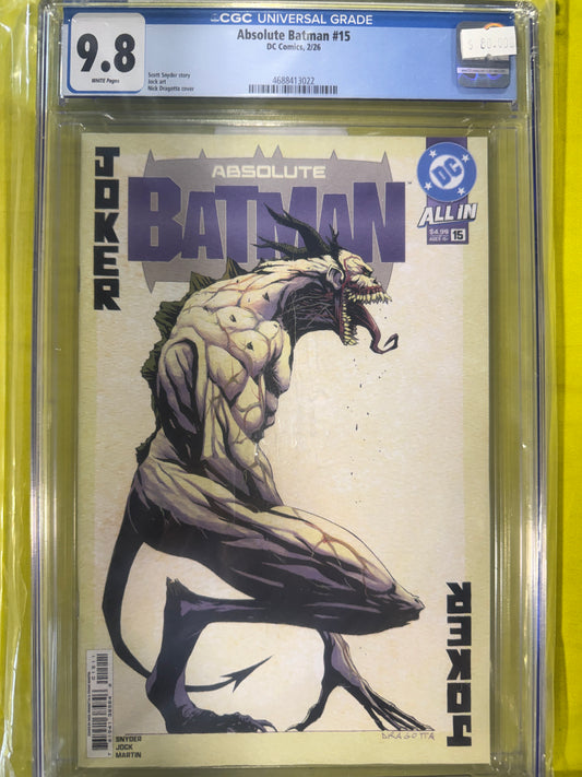 Absolute Batman #15 CGC 9.8 Cover A Dragotta