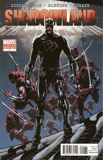 Shadowland #1E Billy Tan 2nd Printing New Costume Variant Cover