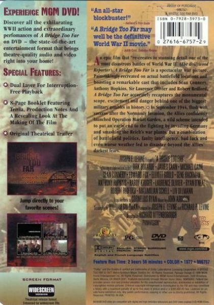 A Bridge Too Far (1977) - DVD