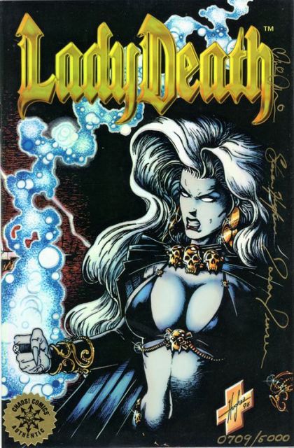 Lady Death II: Between Heaven and Hell #1E Limited Chromium Cover Signed (x3) Edition