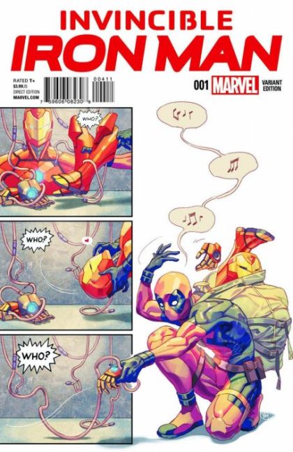 Invincible Iron Man, Vol. 2 #1J Yasmine Putri Party Color Variant Cover