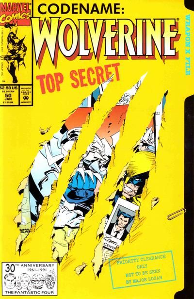 Wolverine, Vol. 2 #50A Die-Cut Comic (Direct Edition)