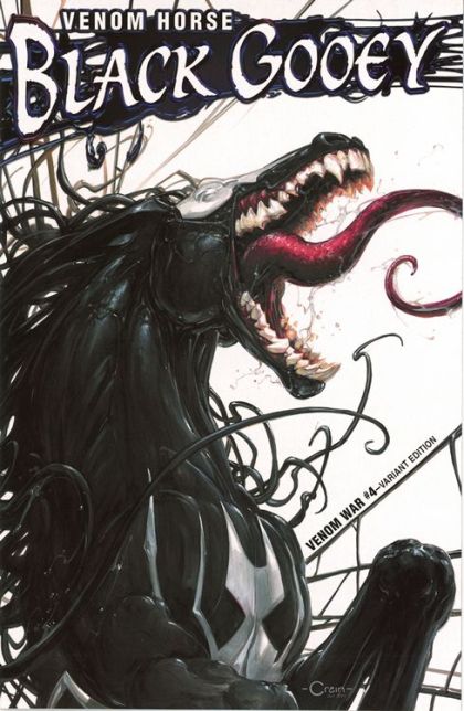 Venom War #4F Clayton Crain Venom Horse Variant