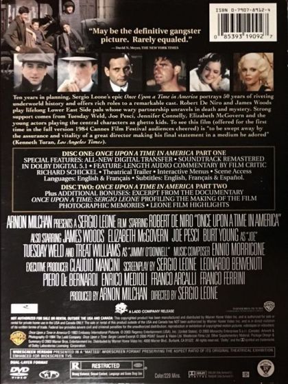 Once Upon a Time in America (1984) Two-Disc Special Edition - DVD