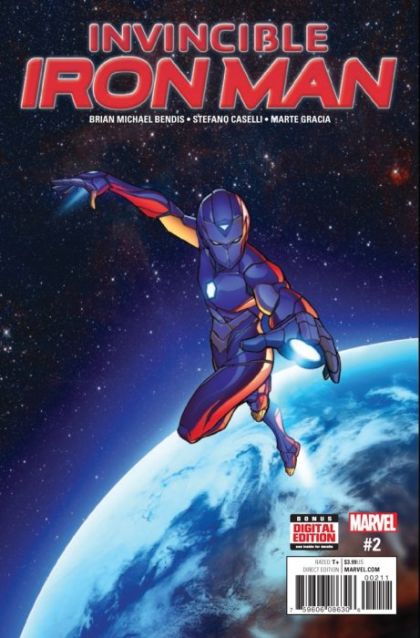 Invincible Iron Man, Vol. 3 #2A Regular Stefano Caselli Cover