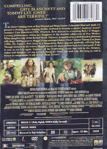 The Missing (2003) - DVD