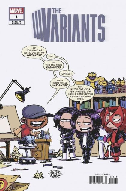 The Variants #1D Variant Cover by Skottie Young