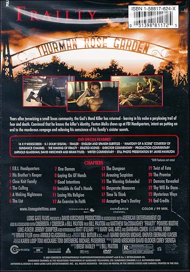 Frailty (2001) Special Edition - DVD