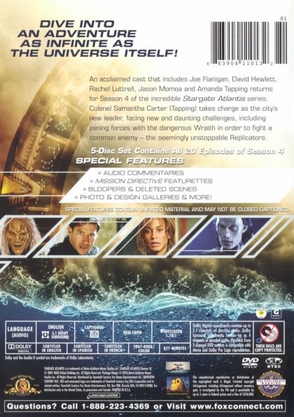 Stargate Atlantis: Season 4 - DVD