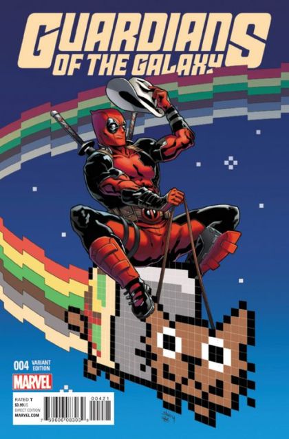 Guardians of the Galaxy, Vol. 4 #4B Deadpool Meme Variant Cover