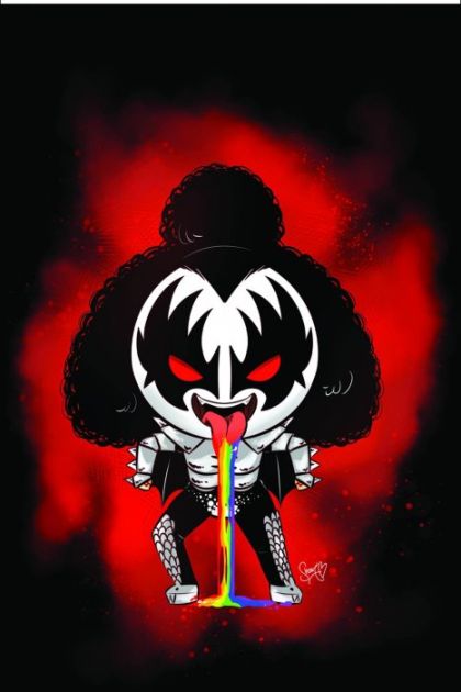 Kiss (Dynamite Entertainment) #1K Incentive Shouri Demon Emoji Virgin Cover