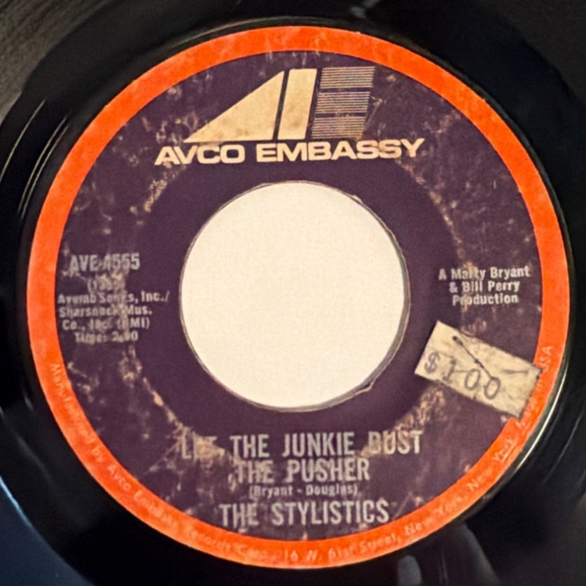 THE STYLISTICS - THE JUNKIE BUST / THE PUSHER (1970) - Vinyl