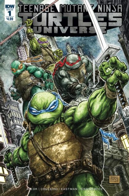Teenage Mutant Ninja Turtles: Universe #1A Regular Freddie Williams Cover
