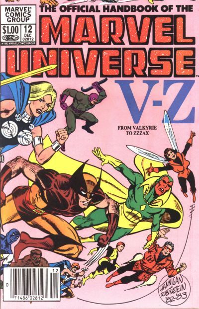 Official Handbook of the Marvel Universe, Vol. 1 #12B Newsstand Edition