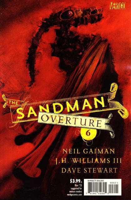 The Sandman: Overture #6B Dave McKean Cover