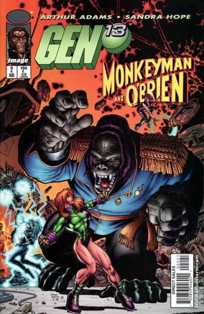 Gen 13 / Monkeyman & O'Brien #2B Variant Cover