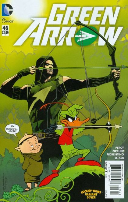Green Arrow, Vol. 5 #46B Kevin Nowlan & Spike Brandt Looney Tunes Variant