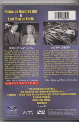 House on Haunted Hill / Last Man on Earth (1959) - DVD