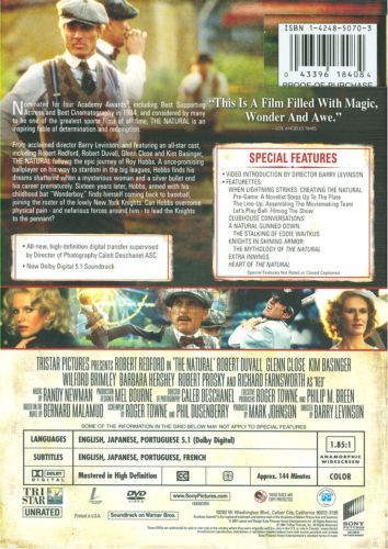 The Natural (1984) Director's Cut - DVD