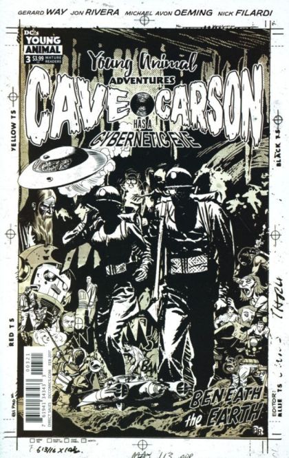 Cave Carson Has A Cybernetic Eye #3B Variant Paul Rentler Cover