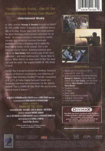 Dawn of the Dead (1978) Special DIVIMAX Edition - DVD