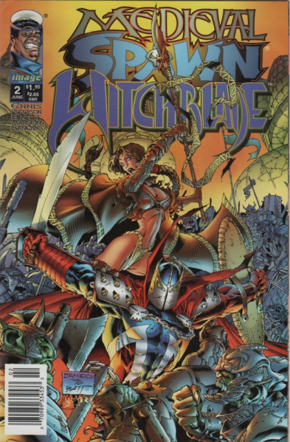 Medieval Spawn / Witchblade #2B Newsstand Edition