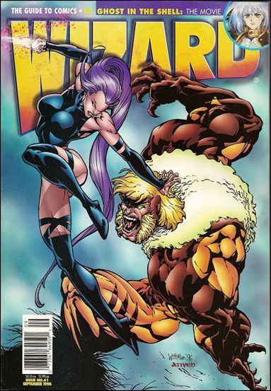 Wizard: The Magazine of Comics, Entertainment and Pop Culture #61/1 Psylocke/Sabretooth Cover
