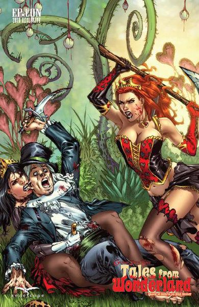 Tales From Wonderland: Mad Hatter vs. Queen of Hearts #1D eBas El Paso Comic Con Exclusive Variant (Ltd. 500)