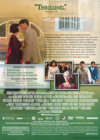 Brideshead Revisited (2008) - DVD