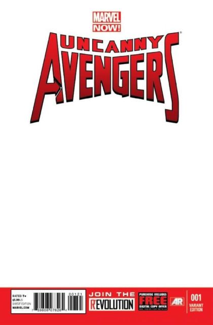 Uncanny Avengers, Vol. 1 #1B Blank Cover Variant
