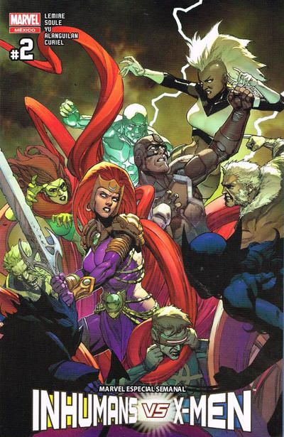 Inhumans vs. X-Men #2A Regular Leinil Francis Yu Cover