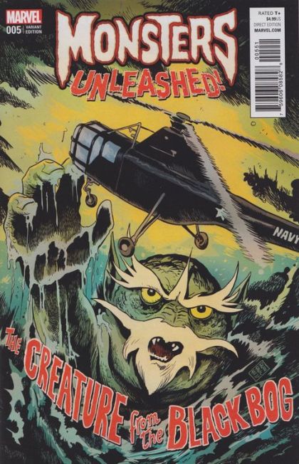 Monsters Unleashed, Vol. 2 #5E Variant Francesco Francavilla 1950s Movie Poster Cover