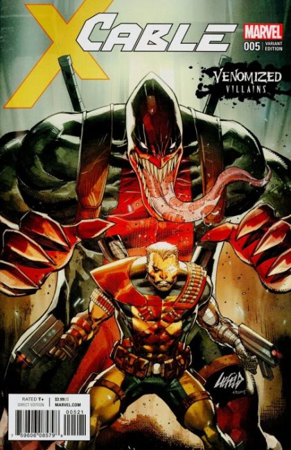 Cable, Vol. 3 #5B Variant Rob Liefeld Venomized Deadpool Cover